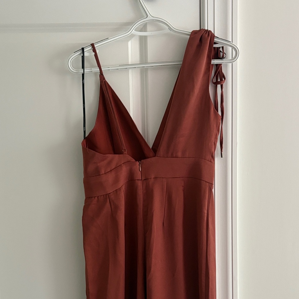 Lulu's Rust Jumpsuit - Picture 3 of 3